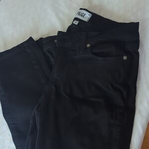 PAIGE Jet Black Skinny Jeans